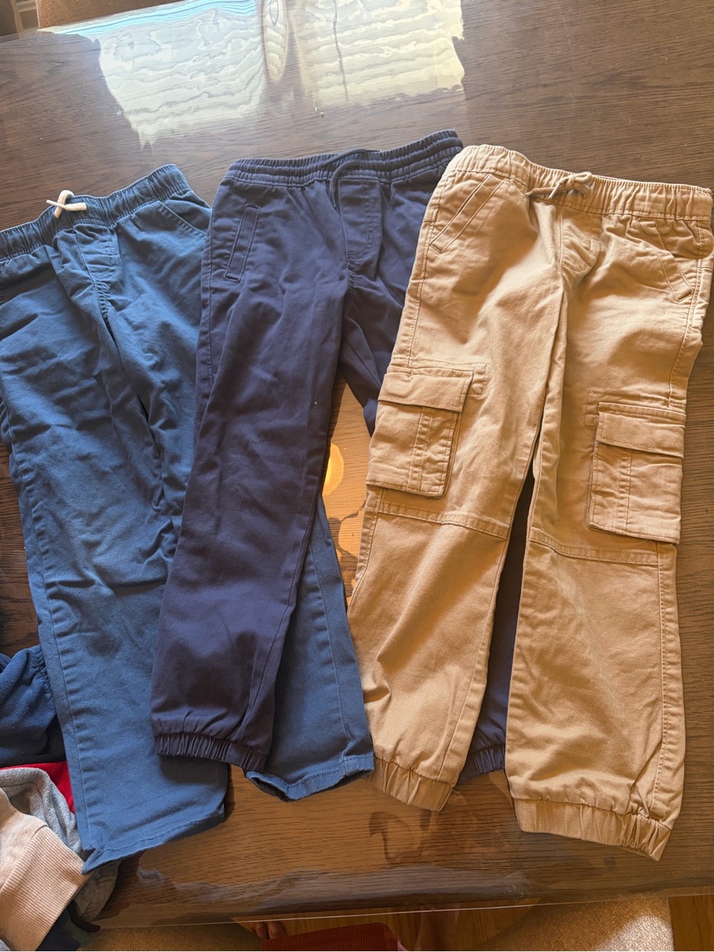 Old Navy Boys Cargo Pants 5T Blue & Brown